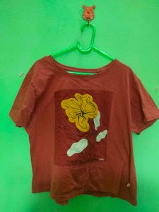 Peach T-Shirt  And Orange Tshirt (Combo)
