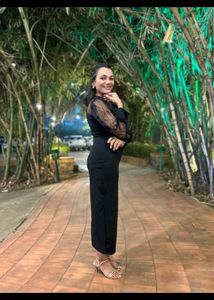 Black Sheer Sleeve Dress