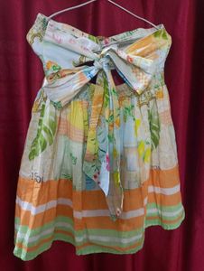 Vintage Tie Up Strapless Frock 🎀
