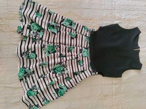 Striped Floral Dress