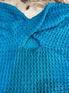 Blue Texture Tube Top XS-S