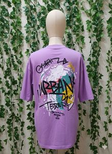 Purple Graphic T-Shirt(oversized)