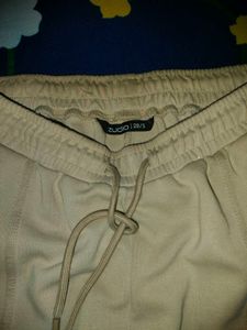 Beige Cargo Sweatpants