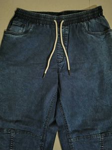 Women Denim Joggers - Xplore Print