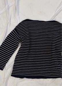 uniqlo Striped Long Sleeve Top