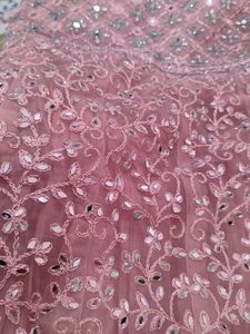 Pink Mirror Work Very Prity Gown