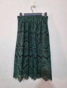 Green Lace Skirt