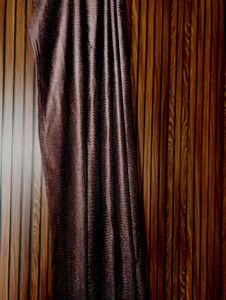 6ft Curtains Brown