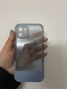iPhone 12 Back Cover Blue With Stand