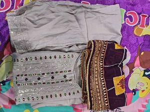 Kurta Set With Work Duptta