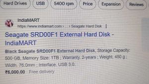 Seagate Portable External Hard Drive 1TB SRD00F1