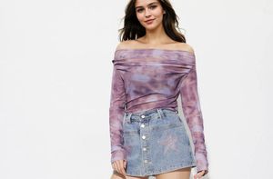 Tie-Dye Off-Shoulder Top