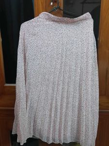 Pink Coloured Midi Skirt For Women