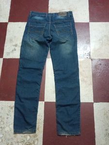 Men’s Navy Blue Faded Denim Jeans