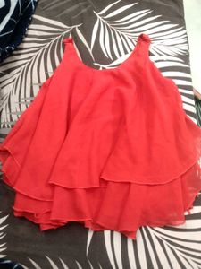 Chic Coral Red Tank Top