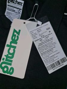BlackPolo TShirt with White Trim Size:M