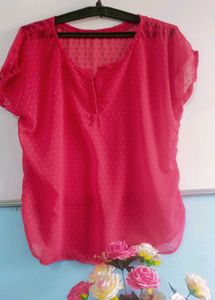Topa Red Coloured Beautiful Top In Good Condition.