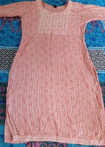 Pink Printed Kurti For Women 💖