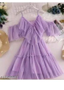 Stylish V Neck Dress