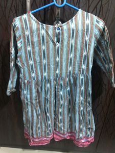 Gerua Women&#39;s Kurti Blue (M)