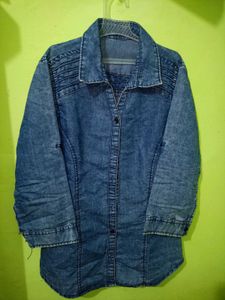 Denim Button-Down Shirt