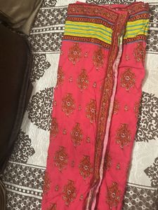 Pink Printed Kurta