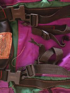 Vintage Purple &amp; Green Backpack