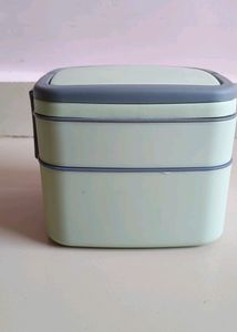 Bento Two Layer Lunch Box With Spoon