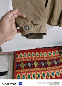 Khaki Hooded Utility Jacket
