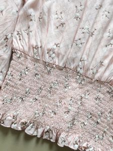Frill Sleeves Pink Top