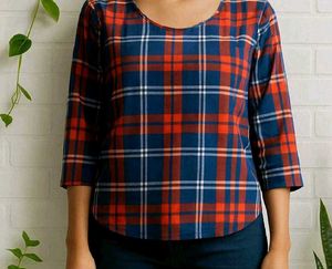 Plaid Top