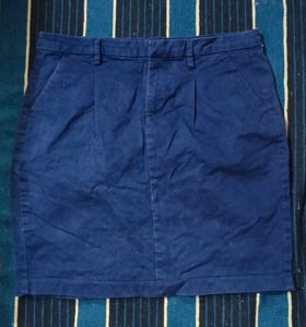 Blue Mini Skirt