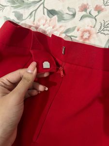 Red A-Line Skirt