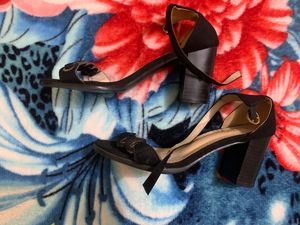 Ajio heels - Black With Embellishments
