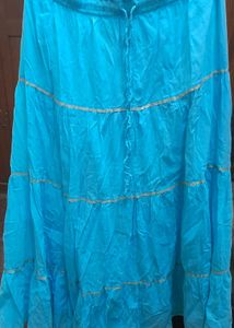Blue Tiered Skirt