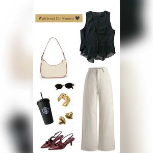Ruffled Waistcoat Vest 🖤