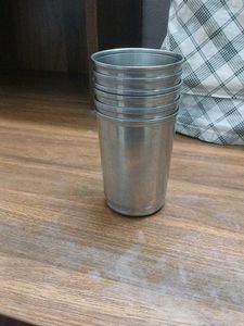 SET OF 6 Steel Glasses