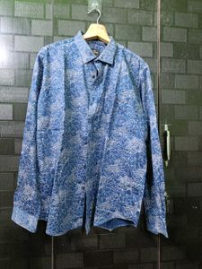 Park Avenue Floral Shirt navy blue
