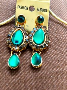 Green Stone Jewelry Set
