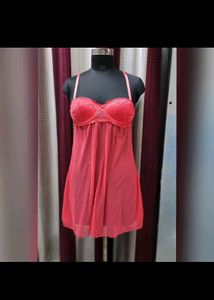 Pink Night Dress Super Discount Only 100