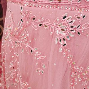Pink Embellished Ethnic Gown
