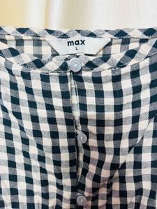 MAX Checked Midi Dress