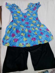 Swimming Suit Single Piece With Cap