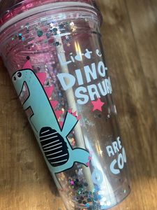 Dinosaur 🦕 Glitter Sipper