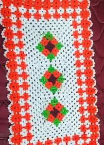 Handmade Crochet Puja Aasan/Placemat/thalposh