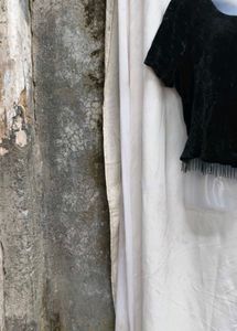 303010. Elegant Black Velvet Top