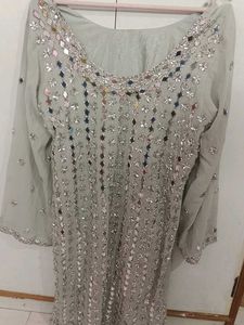 Elegant Mirror Work Kurta