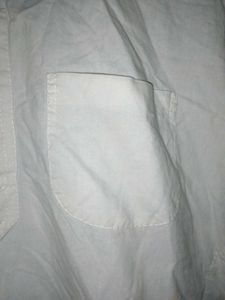 Unisex White cotton kurta