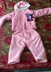 Pink Bear Outfit - Baby