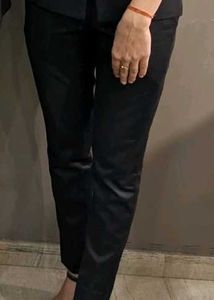 Black Slim Fit Female Formal Pant